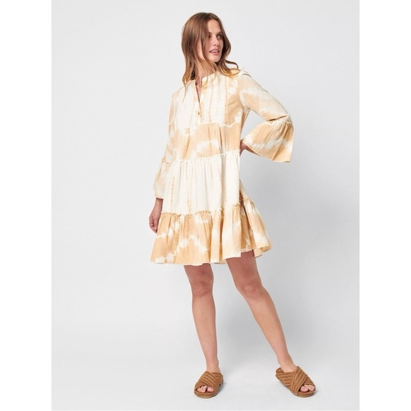 NWT Faherty Vida Tie Dye Dress in Maple Sugar Size XL - Picture 6 of 7